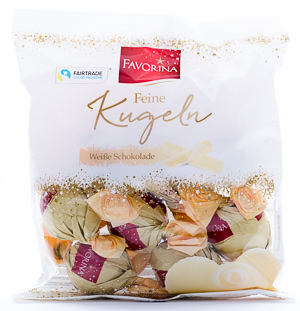 Favorina Feine Kugel Weiße Schokolade